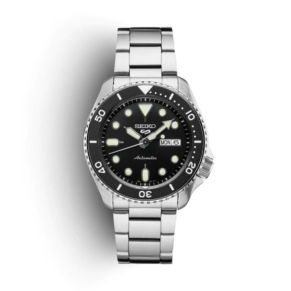 Seiko 5 Sports SRPD55 Men's Analog Automatic Black Dial 42.5mm Case Watch